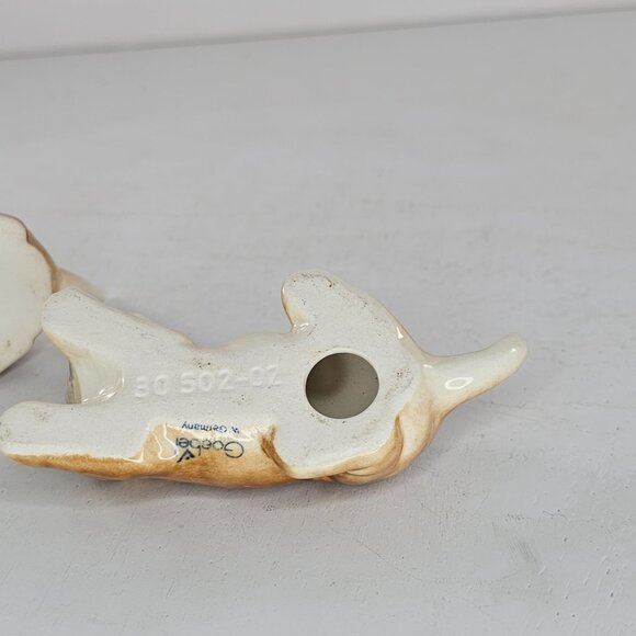 Vintage Goebel West Germany Boxer Puppy Dog Figurines Set Of 2 - Picture 9 of 9